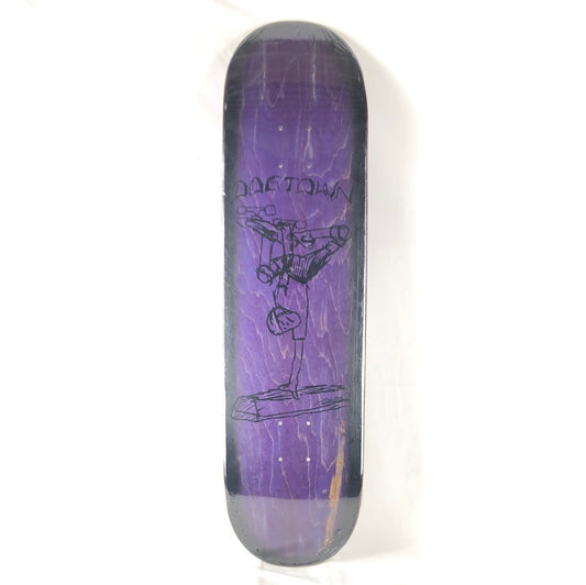 Dog Town Curb Hand Plant Purple/Black 8.5" Skateboard Deck