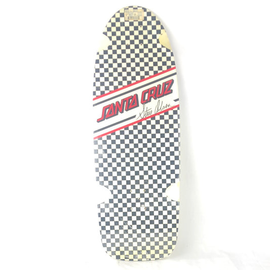 Santa Cruz Steve Olson Checkered Black/White/Red Signed Skateboard Deck 2009 Reissue
