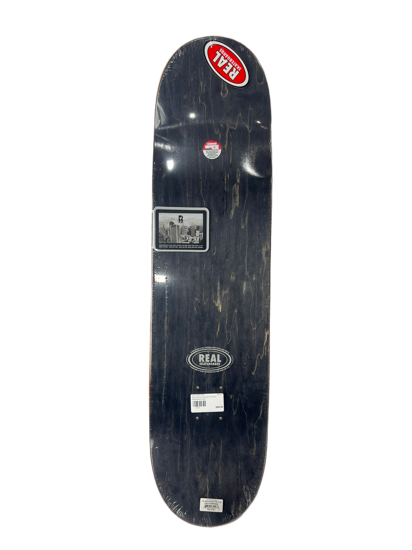 Real Patrick Praman Silk Debut Pro Model Multi Textured Slick Bottom Size 8.25" Vintage NOS Deck