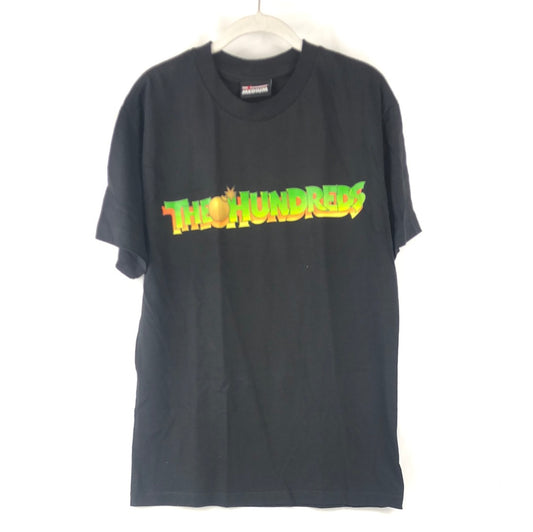 The Hundreds Chest Logo Black Green Yellow Size M S/s Shirt