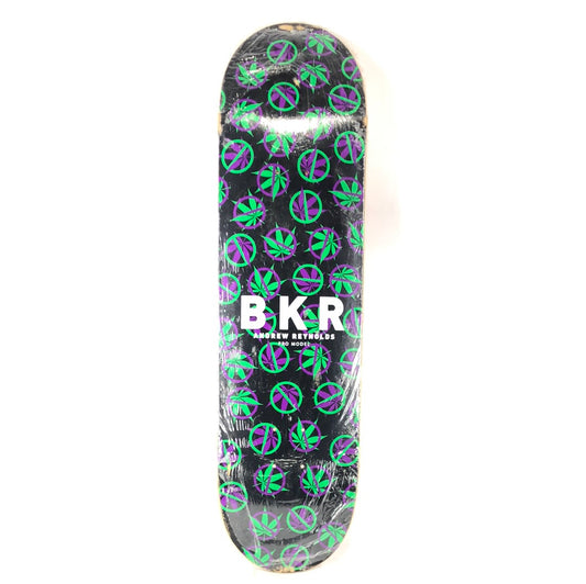 Baker Andrew Reynolds No Weed Graphic Black/Green/Purple/White Size 8.4 Skateboard Deck