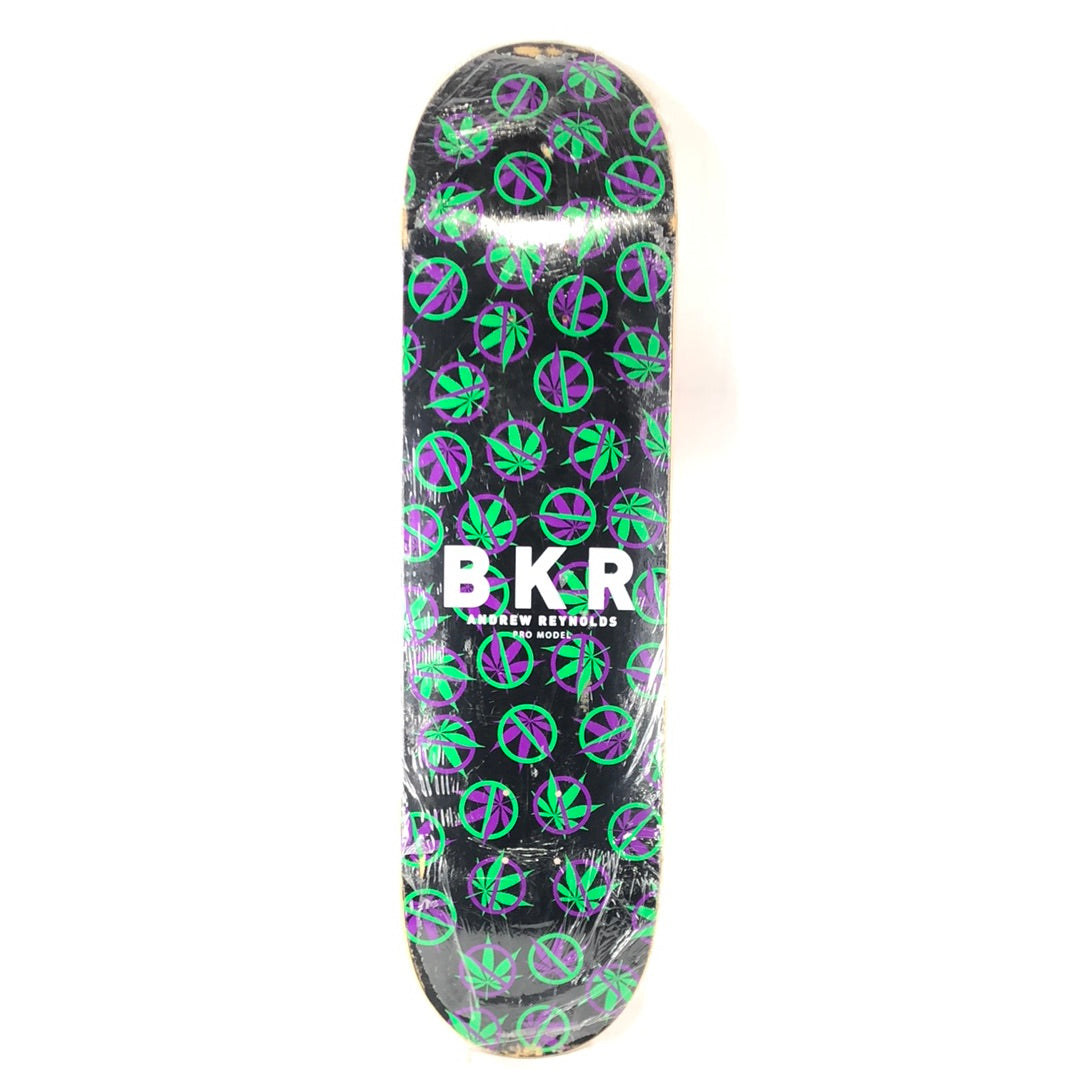 Baker Andrew Reynolds No Weed Graphic Black/Green/Purple/White Size 8.4 Skateboard Deck