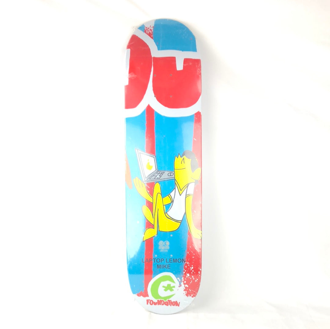 Foundation Mike Rusczyk Laptop Lemon Multi 7.875'' Skateboard Deck