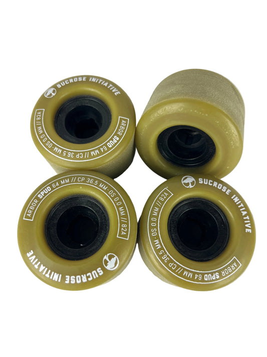 Arbor Spud Sucrose Initiative 64MM 82A Vintage NOS Cored Cruiser/Longboard Wheels
