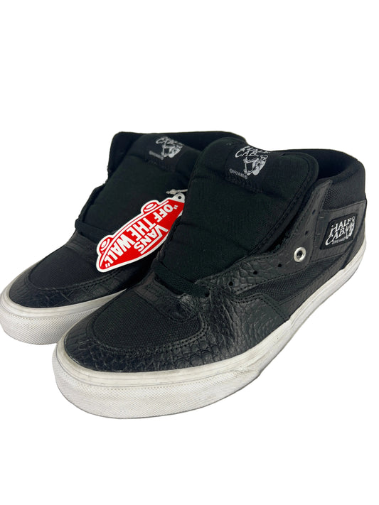 Vans Steve Caballero Half Cab Croc Leather Blk Tr Wht US Mens Size 9.0 Classic Shoes