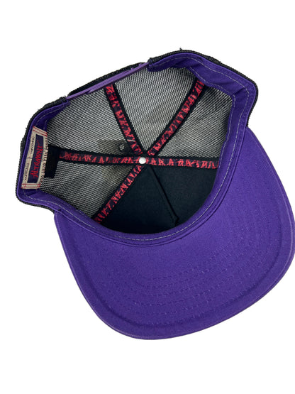 Altamont Shut It Graffiti Purple Grey Black One Size Fits All Vintage Snapback Mesh Trucker Hat