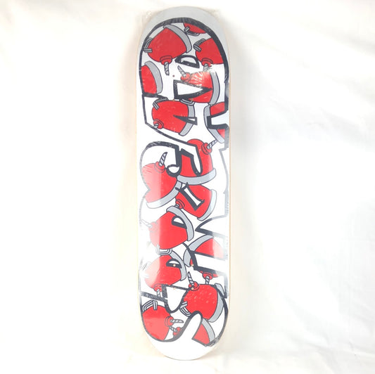 Spread Kettle Pots White/Black/Red Size 8.5 Skateboard Deck