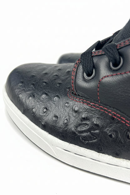 ES Jasper Black White Red Leather US Mens Size 11.5" Vintage Classic Shoes