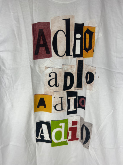 Adio Canon Clip Art Logos White Size L S/s Vintage Shirt