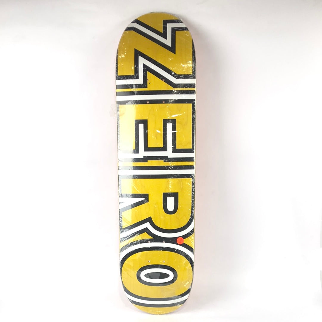 Zero OG Logo Yellow/Black/White 8.25" Skateboard Deck