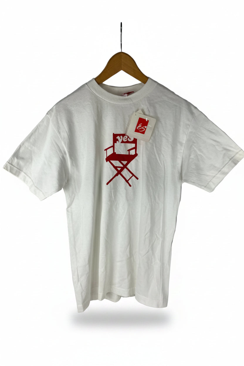 eS Yés! Video Chair Red White Mens Size Medium S/s Vintage Shirt