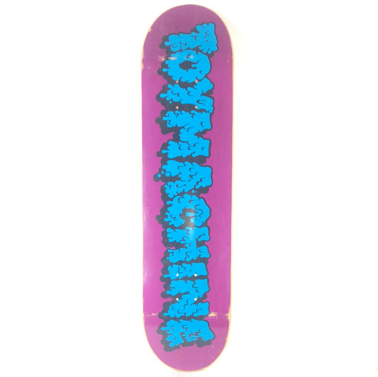 Toy Machine Team Drippy Letters Purple/Blue 7.9" Skateboard Deck