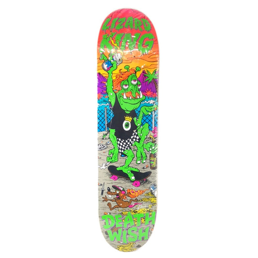 Deathwish Lizard King 3 Eyed Monster Grey/Orange/Green/Blue/Pink/Purple Size 8.0 Skateboard Deck