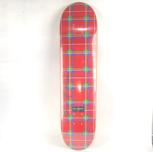 Girl Brian Anderson Plaid Red Signed 7.75'' Skateboard Deck