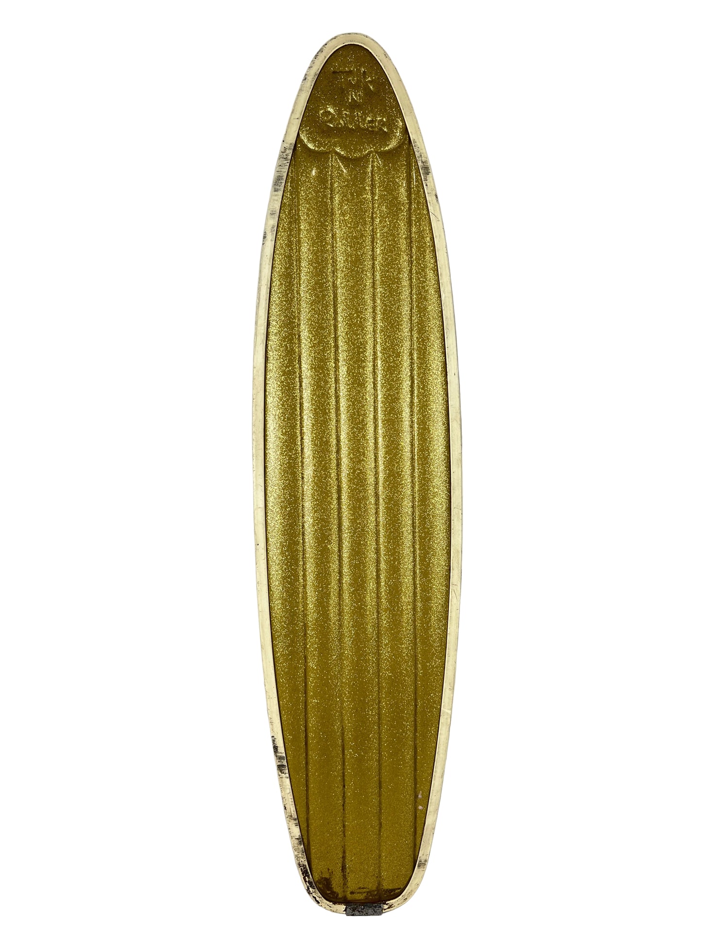 TUK N ROLLER Go Granny Gold Padded Vintage Original Clay Wheeled Skateboard 1960