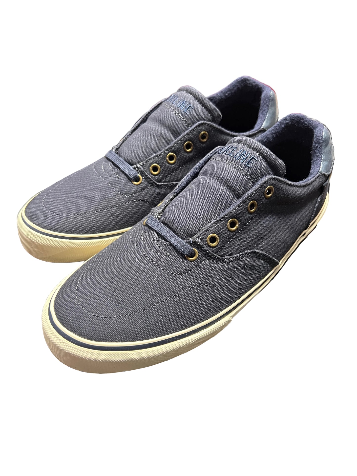 Dekline Wayland Navy White Canvas Size 9 Shoes