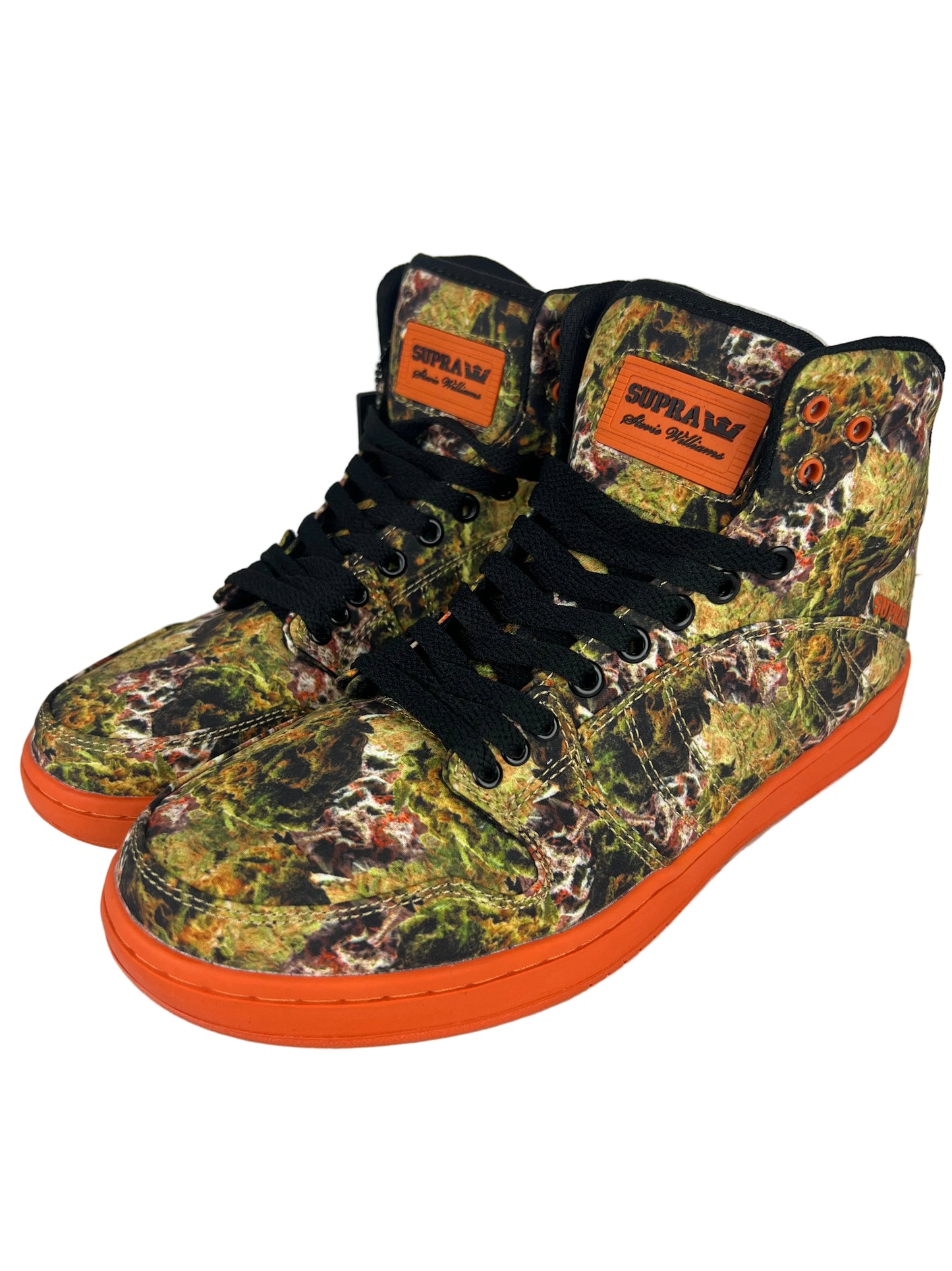 Supra Stevie Williams X Lil Wayne VICE PACK TREE CAMO S1W  Orange Black Multi Orange US Mens Size 9.5 Classic Shoes