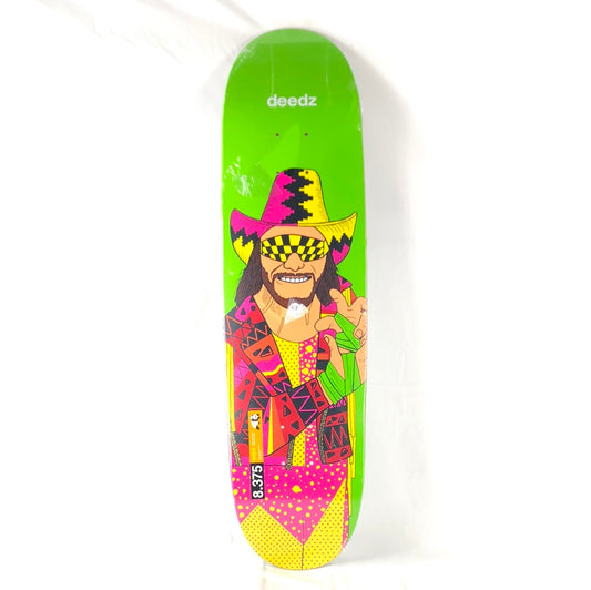 Enjoi Deedz Randy Savage Green/Pink/Yellow 8.375" Skateboard Deck