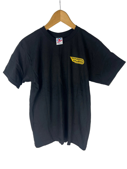 Tracker Tracker Trucks Original Front And Back Logo Black Gold Size S S/s Vintage Shirt 1980's