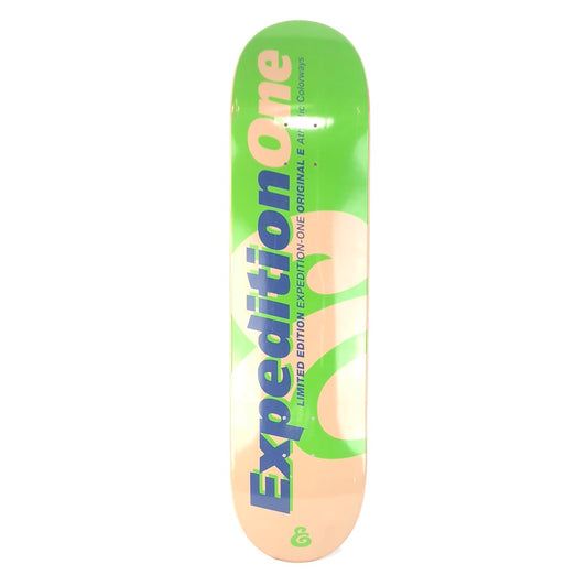 Expedition One Original E Athletic Color Way Brown/Green/Blue 7.75 Skateboard Deck