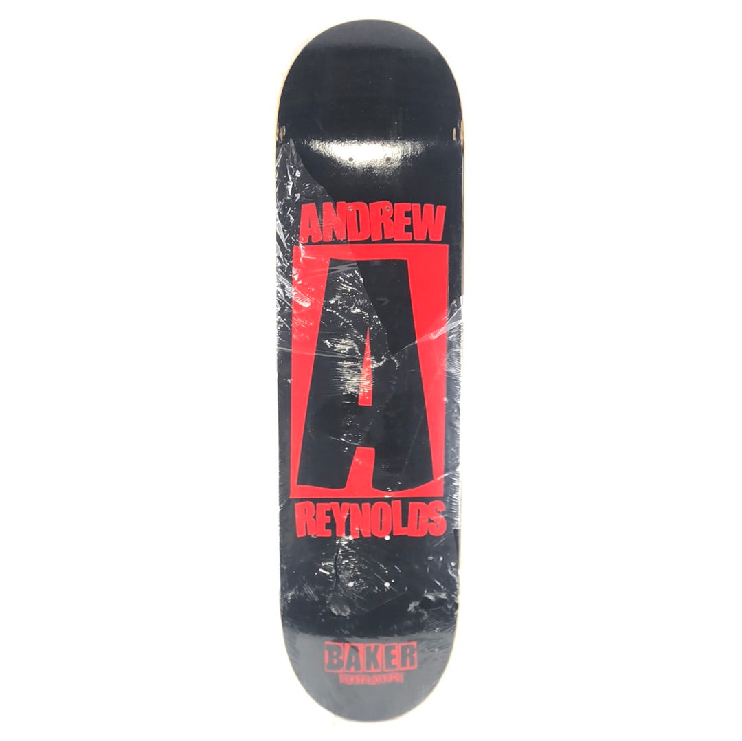 Baker Andrew Reynolds "A" Logo Black/Red Size 8.38 Skateboard Deck