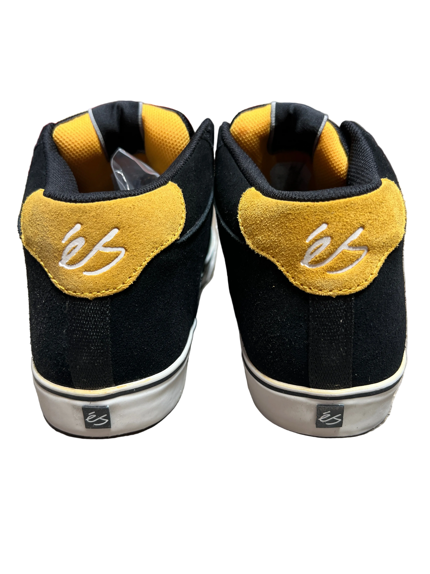 ES Square One Mid Black Grey Yellow US Mens Size 10 Classic Shoes
