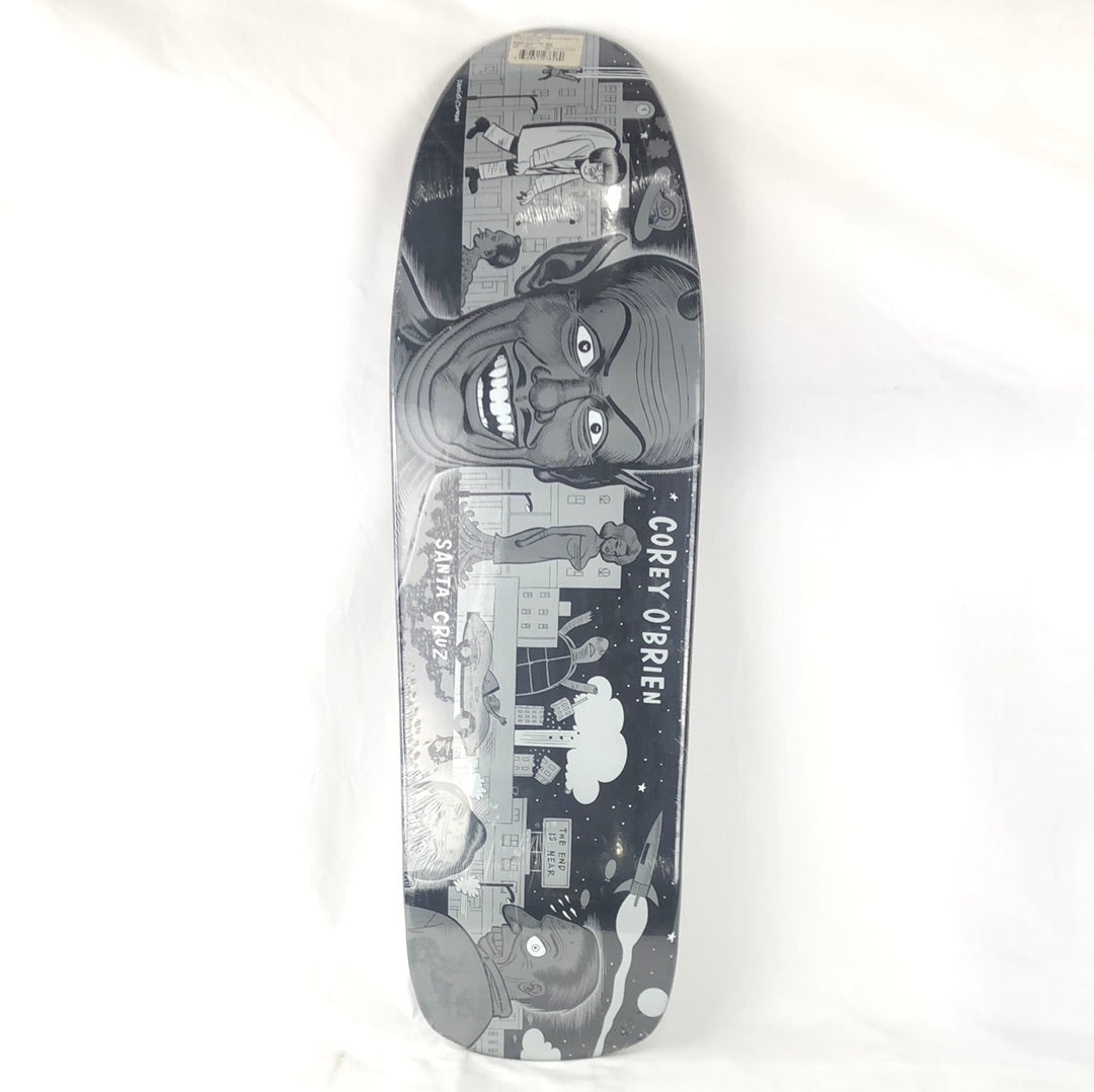 Santa Cruz Corey O'Brien Ashes To Ashes Black/White 9.75'' Skateboard Deck