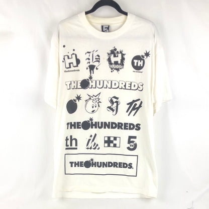The Hundreds Mixed Media All Over Print  White Black Size L S/s Shirt