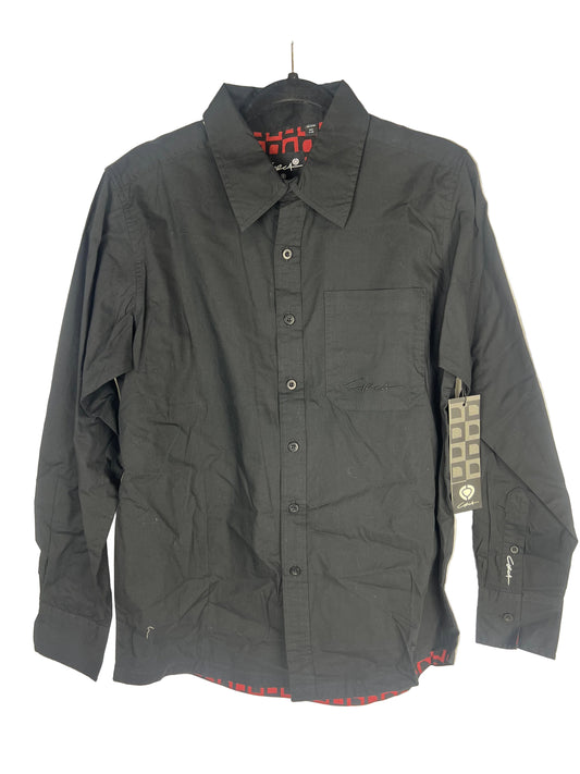 Circa MOD Black Size L L/s Vintage Button Up Pocket Shirt