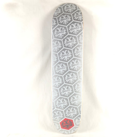 Bullet Dragon Silver/White/Red 7.5" Skateboard Deck