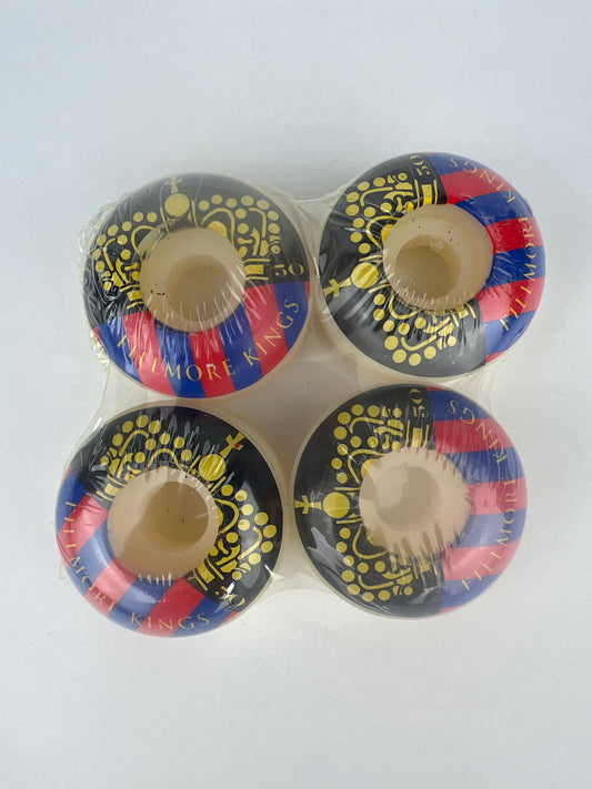 Fillmore Wheels Fillmore Kings Black Gold Red Blue Size 50MM Vintage NOS Wheels