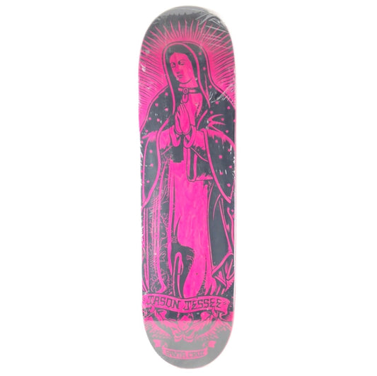 Santa Cruz Jason Jesse Marry Praying Hands Pink/Black Size 8.5 Skateboard Deck