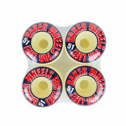 Baker Baker For Life Black Red Size 51MM Vintage NOS Wheels