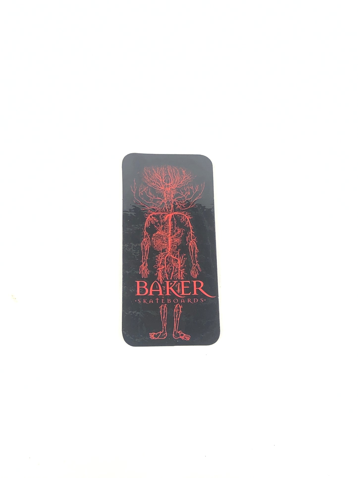 Baker Skateboards Human Tree Black Red 4.8" x 2.3" Sticker