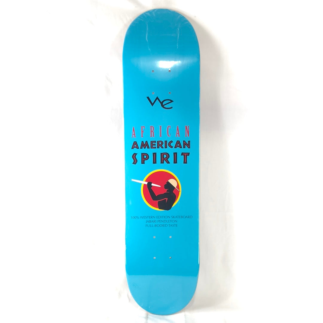 Western Edition Jabari Pendleton Blue American Spirit Blue/Red/Black/Yellow Size 7.75 Skateboard Deck dp