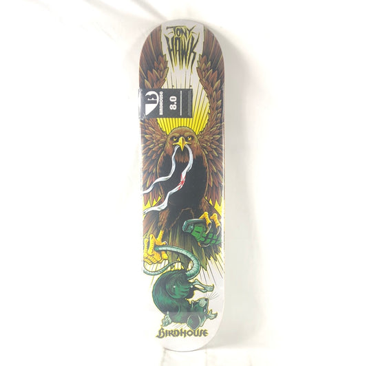 Birdhouse Tony Hawk Hand Grenade And Rat White/Brown/Yellow/Green/Black Size 8.0 Skateboard Deck