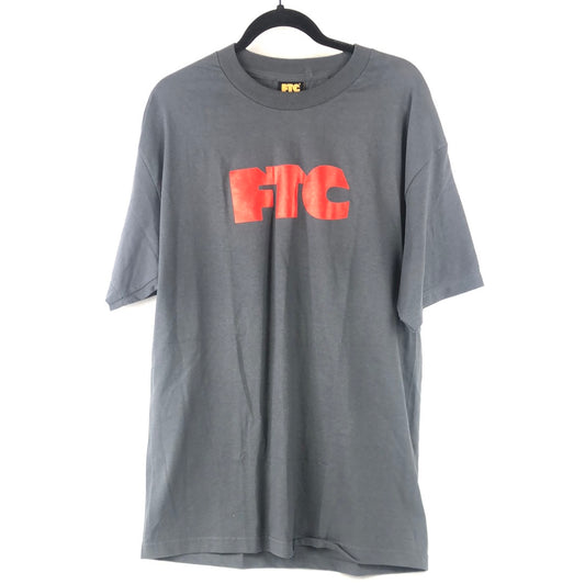 FTC Chest Logo Grey Red Size L S/s Shirt