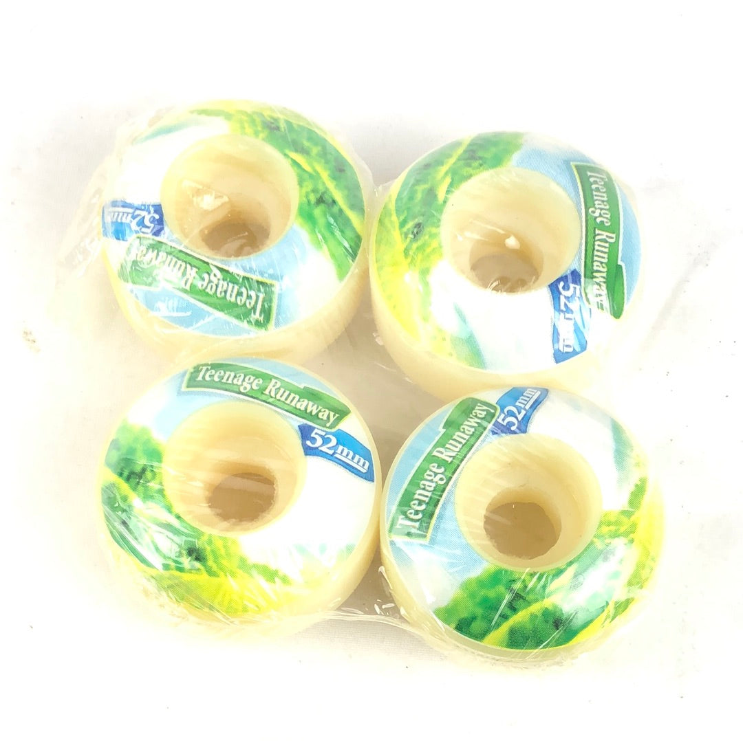 Teenage Runaway Hidden Valley graphic Green Blue White 52mm Skateboard Wheels