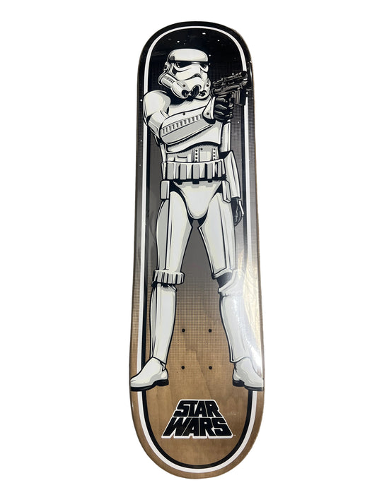 Santa Cruz X Star Wars Series 2 Stormtrooper White Brown Multi Size 8.0" Vintage NOS Deck