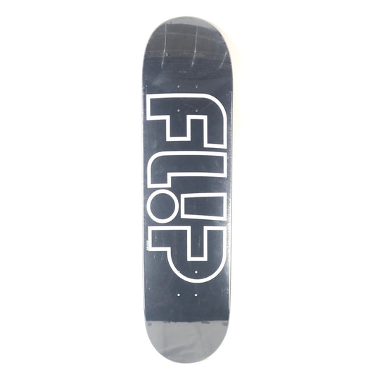 Flip Logo Board Black/White Size 8.25 Skateboard Deck