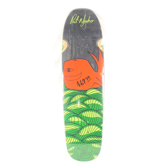 Z-Flex Pat Ngoho Fish Black Wood/Orange/Green 8.75" Skateboard Deck