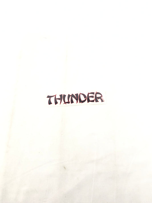 Thunder Trucks Logo Clear Red Black 5" x 1.1" Sticker