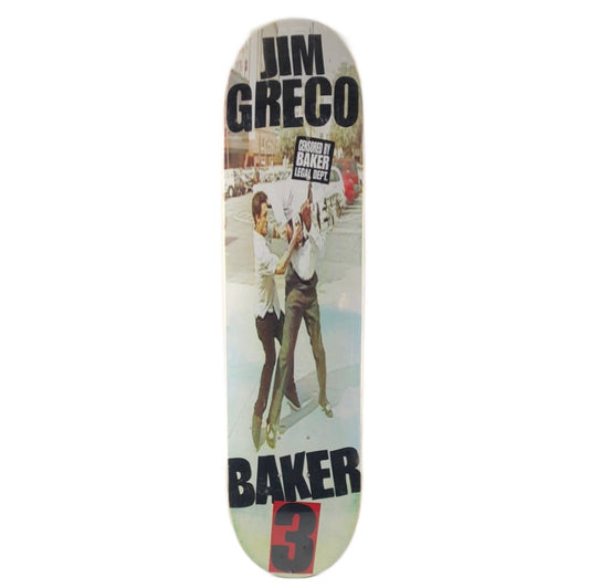 Baker 3 Jim Greco Fight Picture Black/Red/Multi Color Size 8" Skateboard Deck