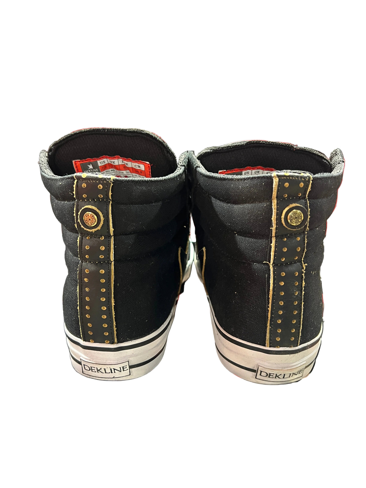 Dekline Matt Ball Autographed Greaser Black Gold Full Grain Size 7.5 Shoes