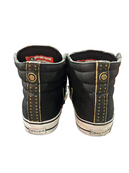 Dekline Matt Ball Autographed Greaser Black Gold Full Grain Size 7.5 Shoes