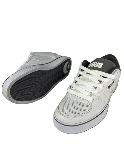 Osiris Jerry Hus Chino Low White Grey White Perf Leather US Mens Size 8.0 Shoes
