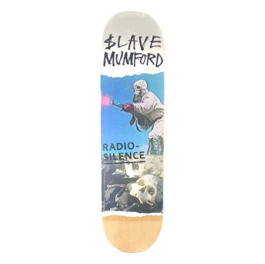 Slave Matt Mumford Radio Silence Graphic Blank/White/Blue/Multi Color Size 8.5 Skateboard Deck