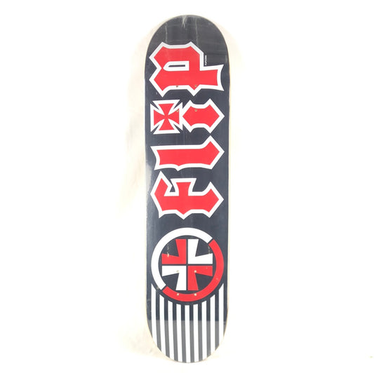 Flip Team Stripes White/Red/Black 7.75" Skateboard Deck