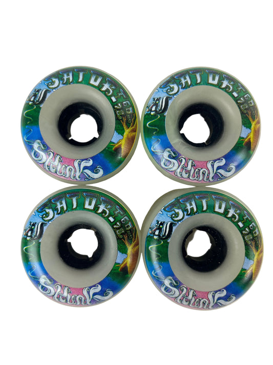 Satori Movement Skunk Marble Grey Blue Multi Size 60MM 78A Vintage NOS Cruiser Wheels