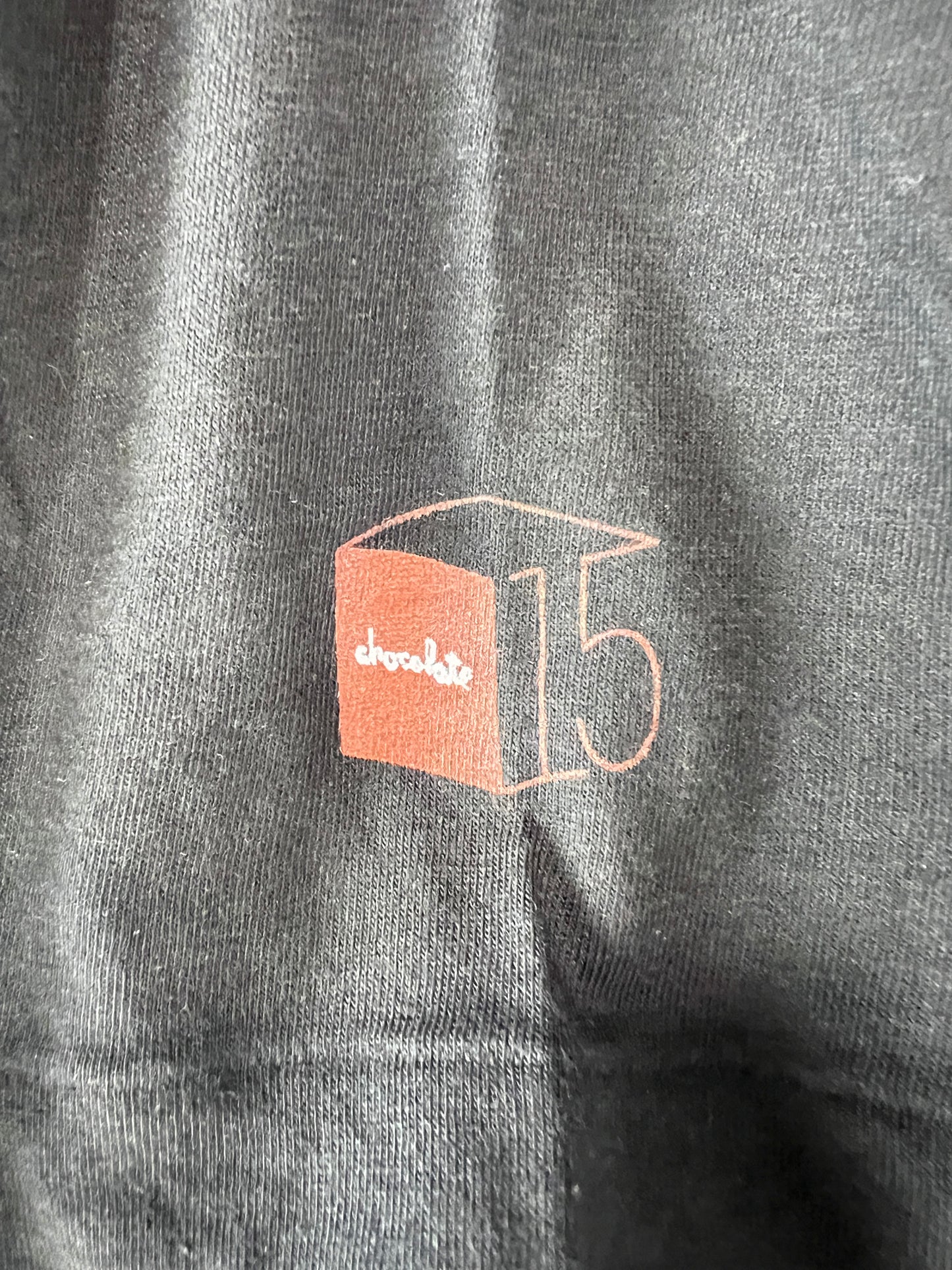 Chocolate 15 Year Anniversary Industrial Graphic Black Multi Size M S/s Vintage Shirt 2010